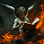 Poetry: In the crucible of flame, where embers whisper secrets old, Sits the seraph, winged in white,...